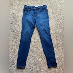 LOFT, skinny jeans, dark wash